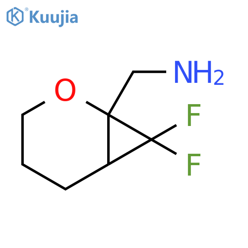 {7,7-difluoro-2-oxabicyclo4.1.0heptan-1-yl}methanamine structure