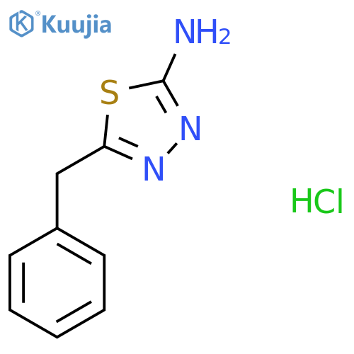 5-Benzyl-1,3,4-thiadiazol-2-amine hydrochloride structure
