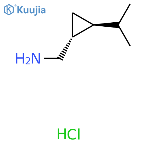 rac-(1R,2S)-2-(propan-2-yl)cyclopropylmethanamine hydrochloride, trans structure