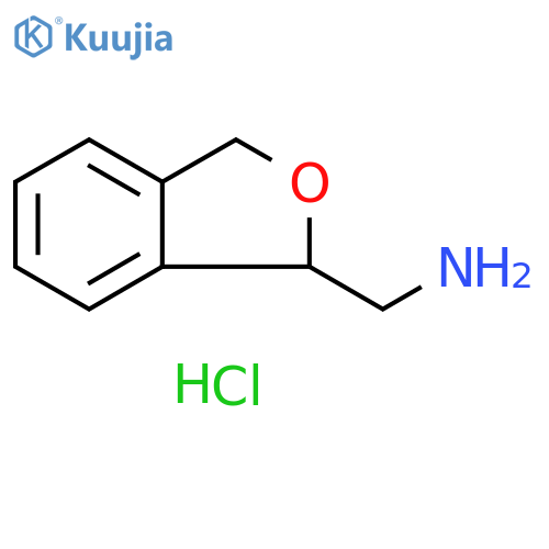 (1,3-dihydro-2-benzofuran-1-yl)methanamine hydrochloride structure