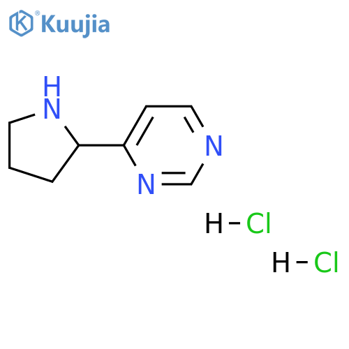 4-(pyrrolidin-2-yl)pyrimidine dihydrochloride structure