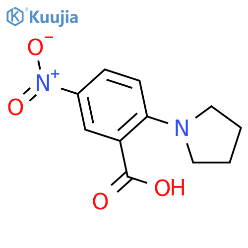 5-Nitro-2-(pyrrolidin-1-yl)benzoic acid structure