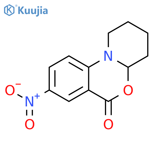 1H,6H-Pyrido[1,2-a][3,1]benzoxazin-6-one, 2,3,4,4a-tetrahydro-8-nitro- structure