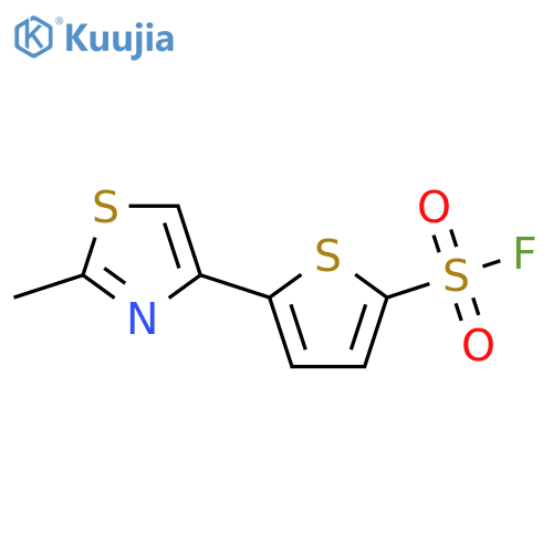 5-(2-methyl-1,3-thiazol-4-yl)thiophene-2-sulfonyl fluoride structure