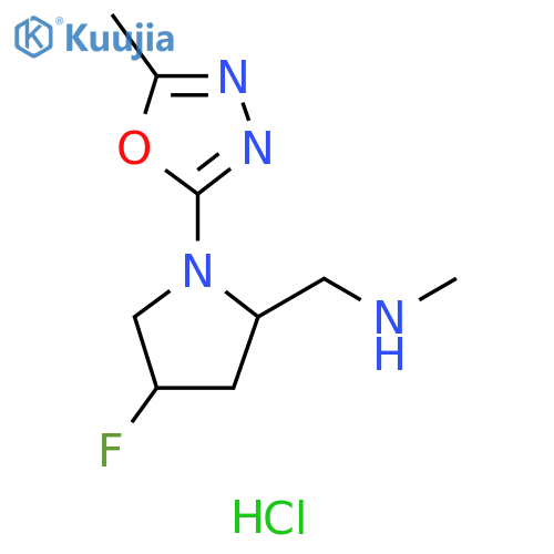 {4-fluoro-1-(5-methyl-1,3,4-oxadiazol-2-yl)pyrrolidin-2-ylmethyl}(methyl)amine dihydrochloride structure