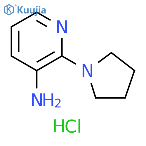 2-(pyrrolidin-1-yl)pyridin-3-amine dihydrochloride structure