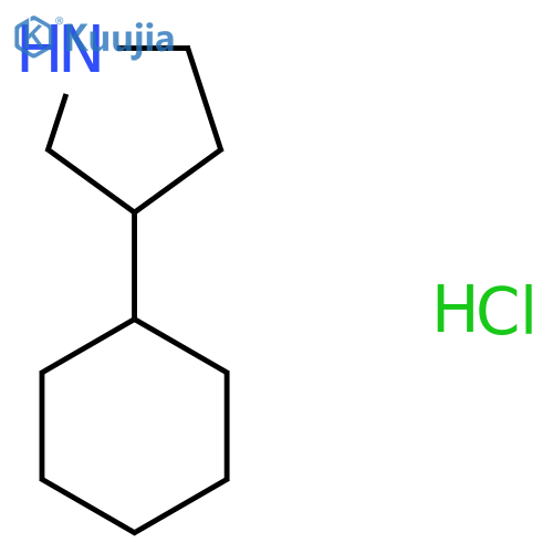 3-Cyclohexylpyrrolidine hydrochloride structure