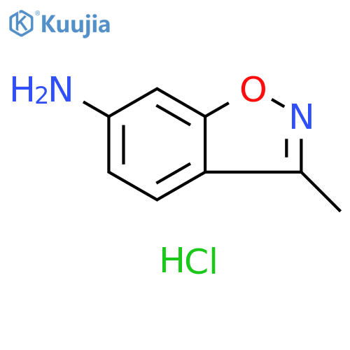 3-methyl-1,2-benzoxazol-6-amine hydrochloride structure