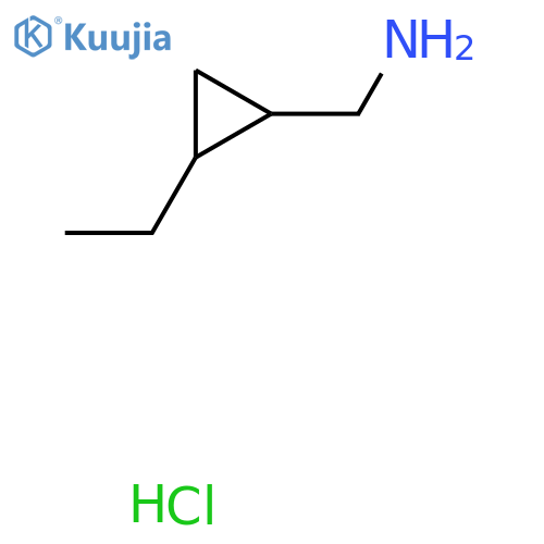 (2-Ethylcyclopropyl)methanamine hydrochloride structure
