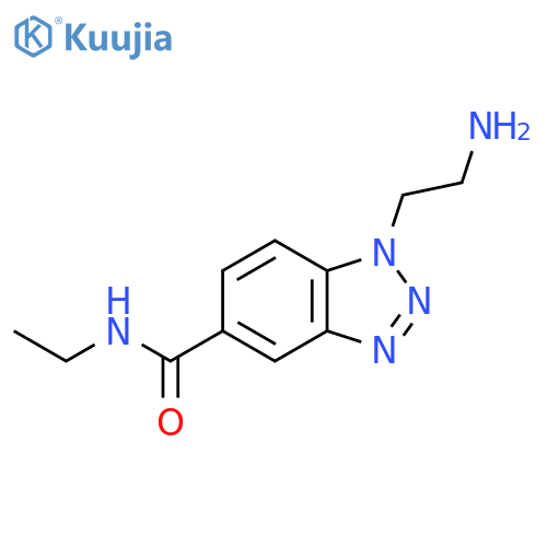 1-(2-Aminoethyl)-N-ethyl-1H-benzo[d][1,2,3]triazole-5-carboxamide structure