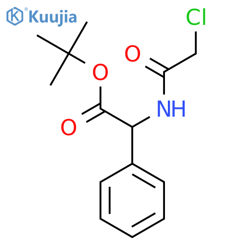 Tert-butyl 2-(2-chloroacetamido)-2-phenylacetate structure