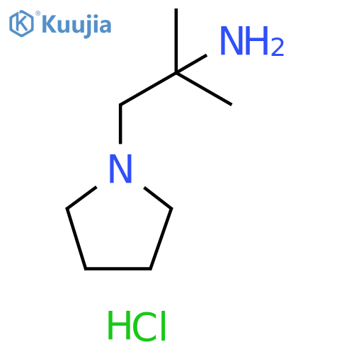 2-methyl-1-(pyrrolidin-1-yl)propan-2-amine hydrochloride structure