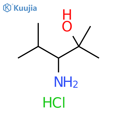 3-Amino-2,4-dimethylpentan-2-ol hydrochloride structure