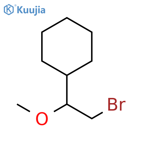 (2-bromo-1-methoxyethyl)cyclohexane structure