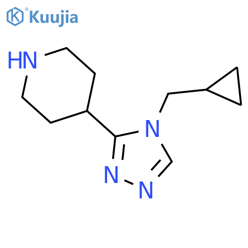 4-(4-(cyclopropylmethyl)-4H-1,2,4-triazol-3-yl)piperidine structure