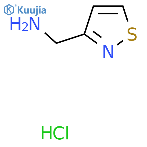 (1,2-thiazol-3-yl)methanamine hydrochloride structure
