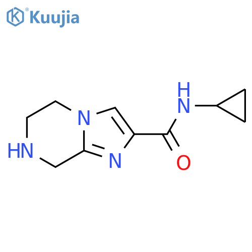 N-Cyclopropyl-5,6,7,8-tetrahydroimidazo[1,2-a]pyrazine-2-carboxamide structure