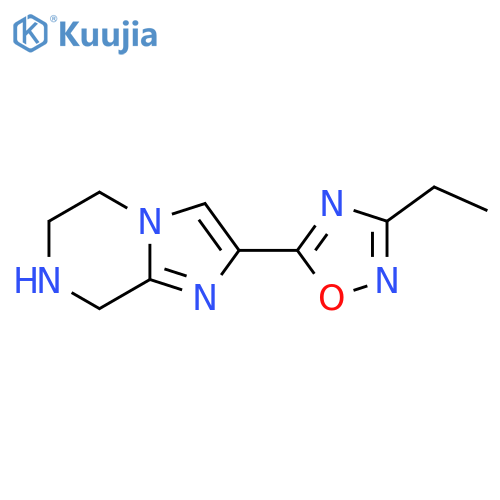 3-Ethyl-5-(5,6,7,8-tetrahydroimidazo[1,2-a]pyrazin-2-yl)-1,2,4-oxadiazole structure