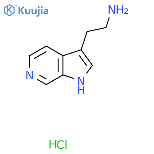 2-(1H-pyrrolo[2,3-c]pyridin-3-yl)ethanamine hydrochloride structure