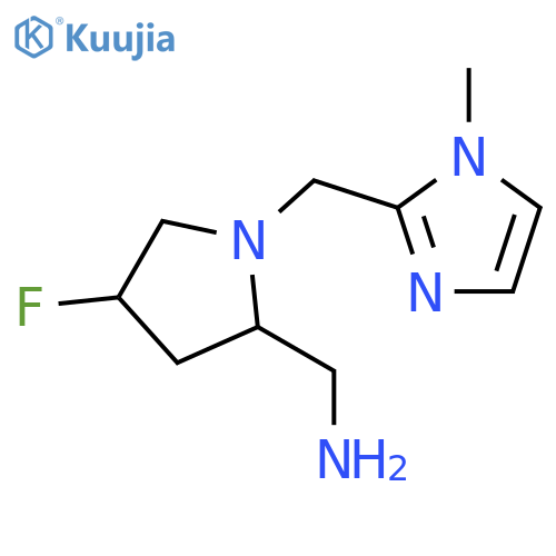 {4-fluoro-1-(1-methyl-1H-imidazol-2-yl)methylpyrrolidin-2-yl}methanamine structure