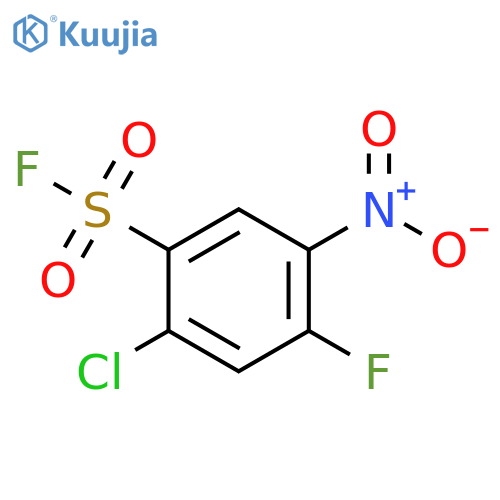 2-Chloro-4-fluoro-5-nitrobenzene-1-sulfonyl fluoride structure