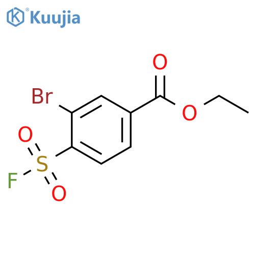 ethyl 3-bromo-4-(fluorosulfonyl)benzoate structure
