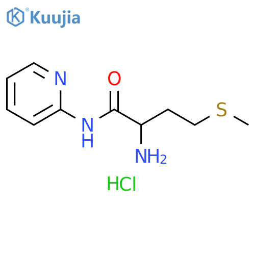 2-Amino-4-(methylsulfanyl)-N-(pyridin-2-yl)butanamide dihydrochloride structure