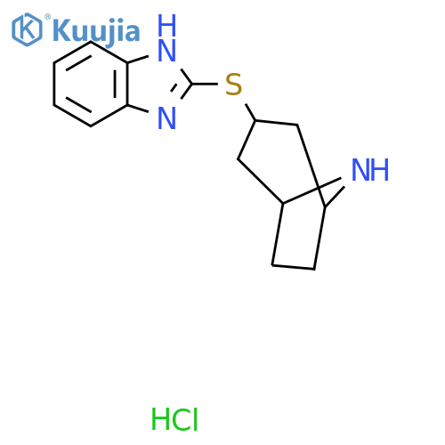 2-{8-Azabicyclo[3.2.1]octan-3-ylsulfanyl}-1H-1,3-benzodiazole hydrochloride structure