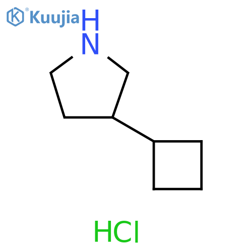 3-Cyclobutylpyrrolidine hydrochloride structure