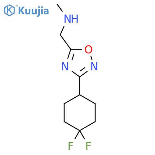 1-(3-(4,4-Difluorocyclohexyl)-1,2,4-oxadiazol-5-yl)-n-methylmethanamine structure