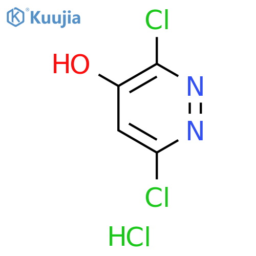 3,6-dichloropyridazin-4-ol hydrochloride structure