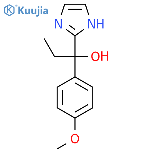 1-(1H-imidazol-2-yl)-1-(4-methoxyphenyl)propan-1-ol structure