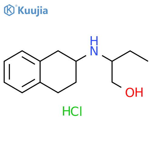 2-(1,2,3,4-tetrahydronaphthalen-2-yl)aminobutan-1-ol hydrochloride structure