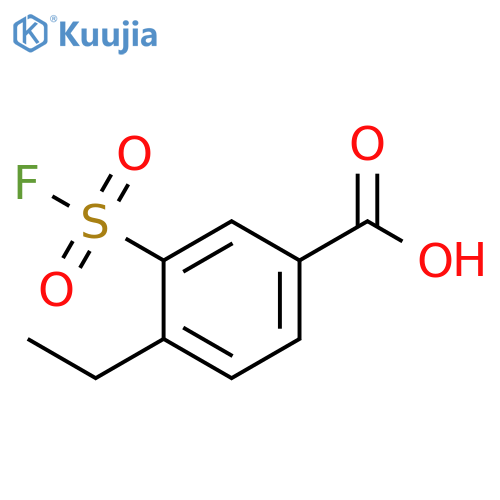 4-ethyl-3-(fluorosulfonyl)benzoic acid structure