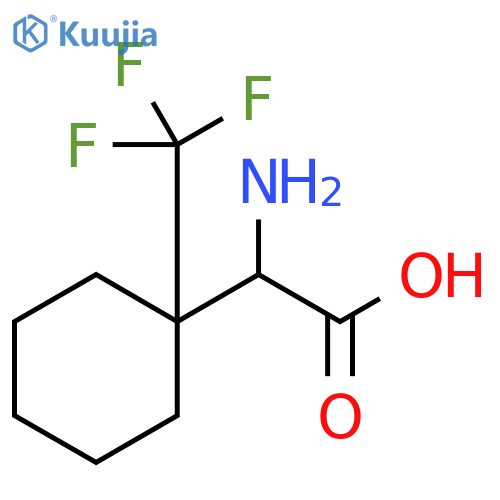 2-amino-2-1-(trifluoromethyl)cyclohexylacetic acid structure