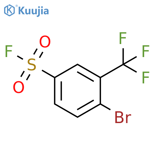 4-bromo-3-(trifluoromethyl)benzene-1-sulfonyl fluoride structure