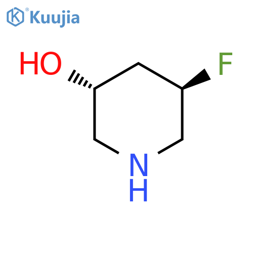 rac-(3R,5R)-5-fluoropiperidin-3-ol structure