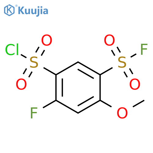 5-(chlorosulfonyl)-4-fluoro-2-methoxybenzene-1-sulfonyl fluoride structure