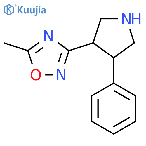5-Methyl-3-(4-phenylpyrrolidin-3-yl)-1,2,4-oxadiazole structure