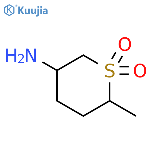 5-amino-2-methyl-1lambda6-thiane-1,1-dione structure