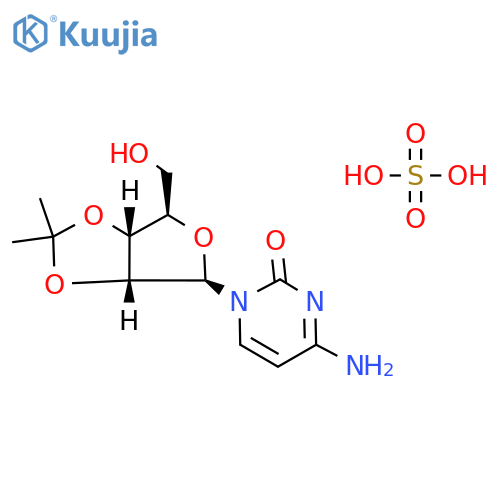 Cytidine, 2',​3'-​O-​(1-​methylethylidene)​-​, sulfate (1:1) structure