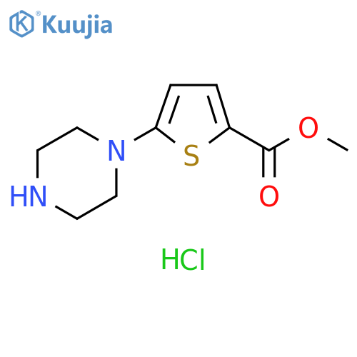 methyl 5-(piperazin-1-yl)thiophene-2-carboxylate hydrochloride structure