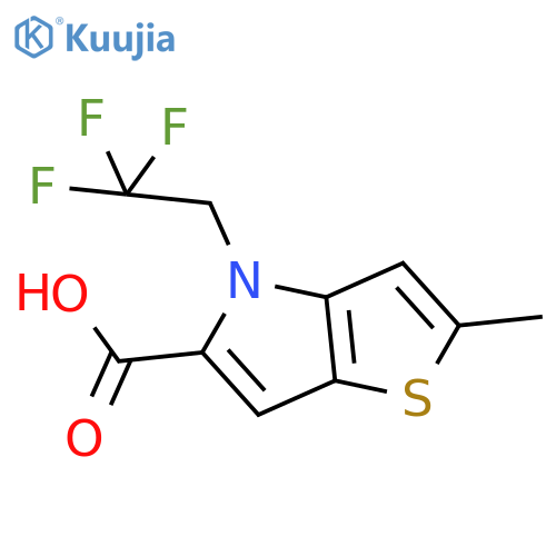 2-METHYL-4-(2,2,2-TRIFLUOROETHYL)-4H-THIENO[3,2-B]PYRROLE-5-CARBOXYLIC ACID structure