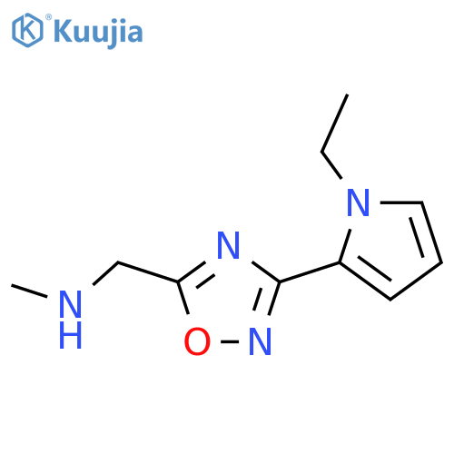 1-(3-(1-ethyl-1H-pyrrol-2-yl)-1,2,4-oxadiazol-5-yl)-N-methylmethanamine structure