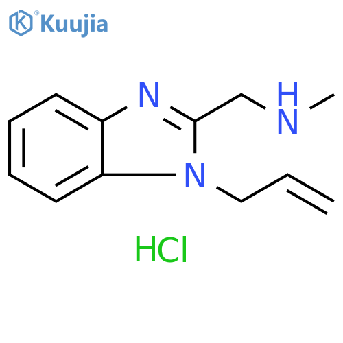 methyl({1-(prop-2-en-1-yl)-1H-1,3-benzodiazol-2-ylmethyl})amine dihydrochloride structure