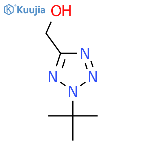 (2-tert-butyl-2H-1,2,3,4-tetrazol-5-yl)methanol structure