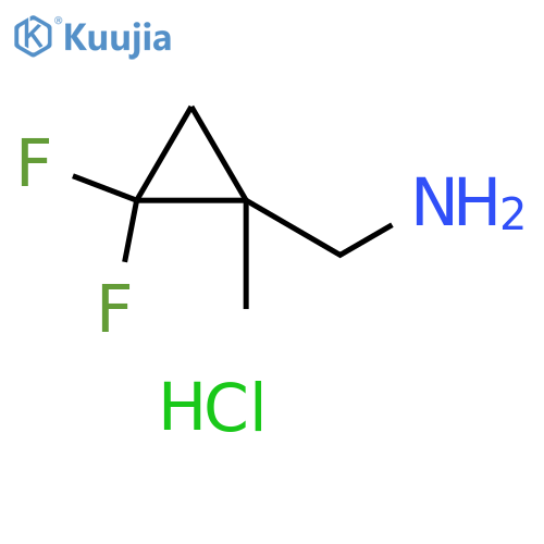 (2,2-difluoro-1-methyl-cyclopropyl)methanamine;hydrochloride structure