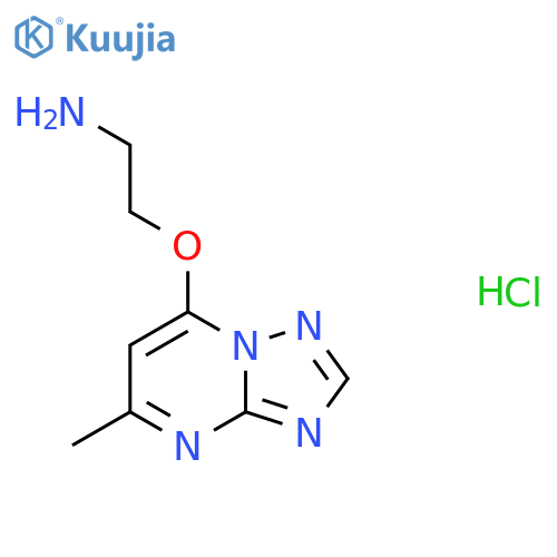 2-((5-Methyl-[1,2,4]triazolo[1,5-a]pyrimidin-7-yl)oxy)ethan-1-amine hydrochloride structure