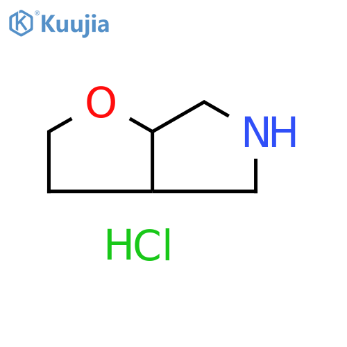 3,3a,4,5,6,6a-hexahydro-2H-furo[2,3-c]pyrrole;hydrochloride structure