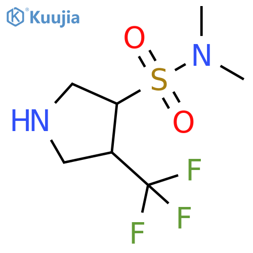N,N-dimethyl-4-(trifluoromethyl)pyrrolidine-3-sulfonamide structure